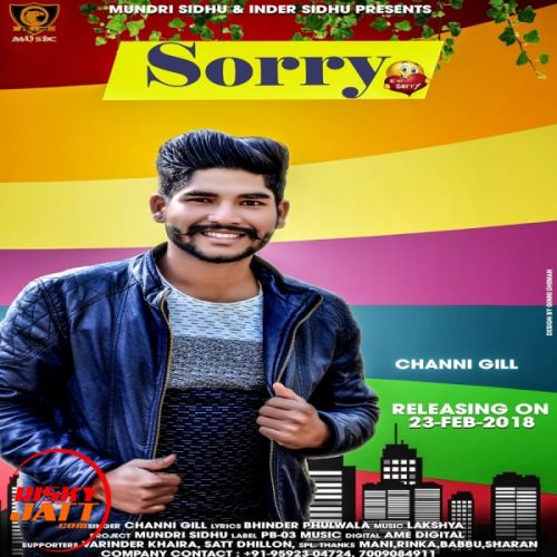 Sorry Channi Gill mp3 song free download, Sorry Channi Gill full album