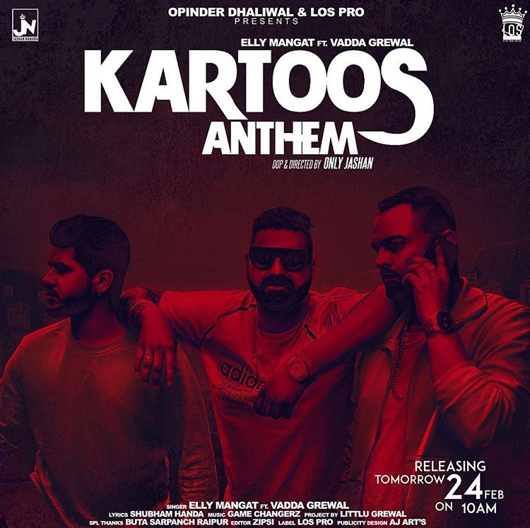 Kartoos Anthem Elly Mangat, Vadda Grewal mp3 song free download, Kartoos Anthem Elly Mangat, Vadda Grewal full album
