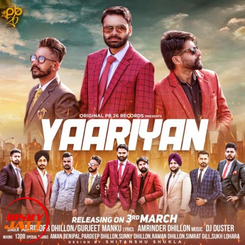 Yaariyan Amrinder Dhillon, Gurjeet Manku mp3 song free download, Yaariyan Amrinder Dhillon, Gurjeet Manku full album